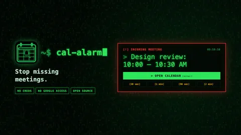 I Kept Missing Meetings, So I Built an Alarm Google Calendar Can’t Whisper Through