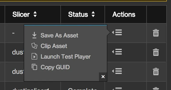 screenshot example